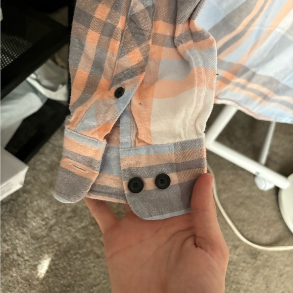 SET OF 2 Couples No Boundaries Oversized Fit Hoodies Plaid Blue/orange XS & 3XL - Picture 9 of 12